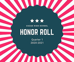 CHS Announces 2020-21 Quarter 1 Honor Roll