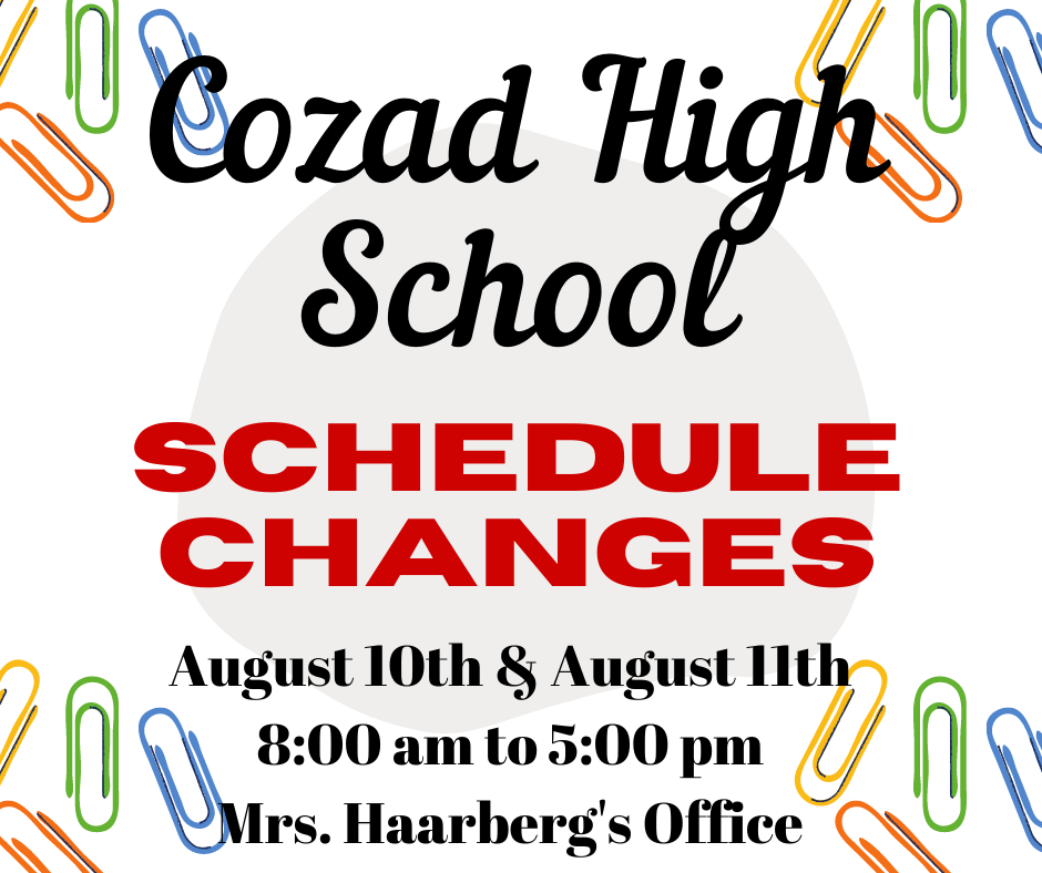 HS Schedule Changes