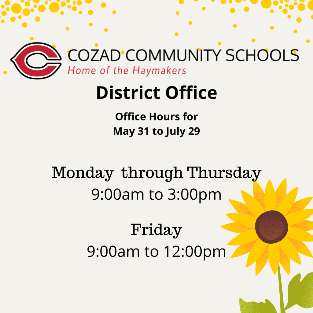 Summer District Hours