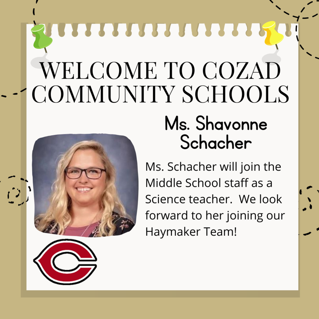 Shavonne Schacher New Teacher