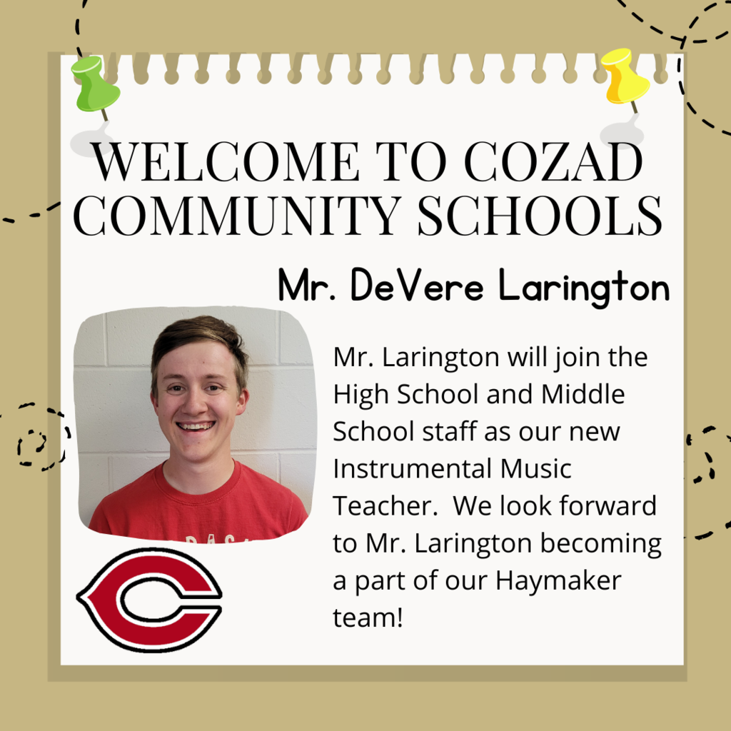 DeVere Larington New Teacher
