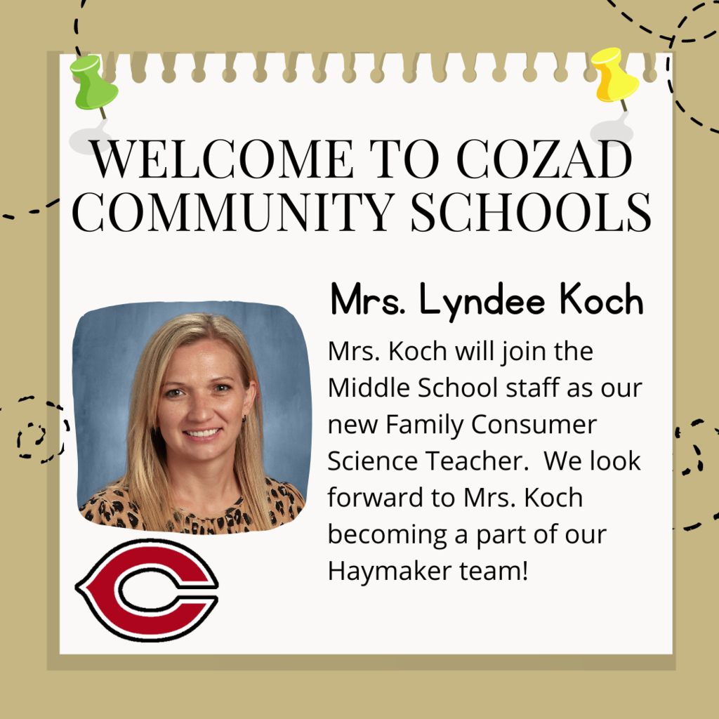 Mrs. Lyndee Koch New Teacher