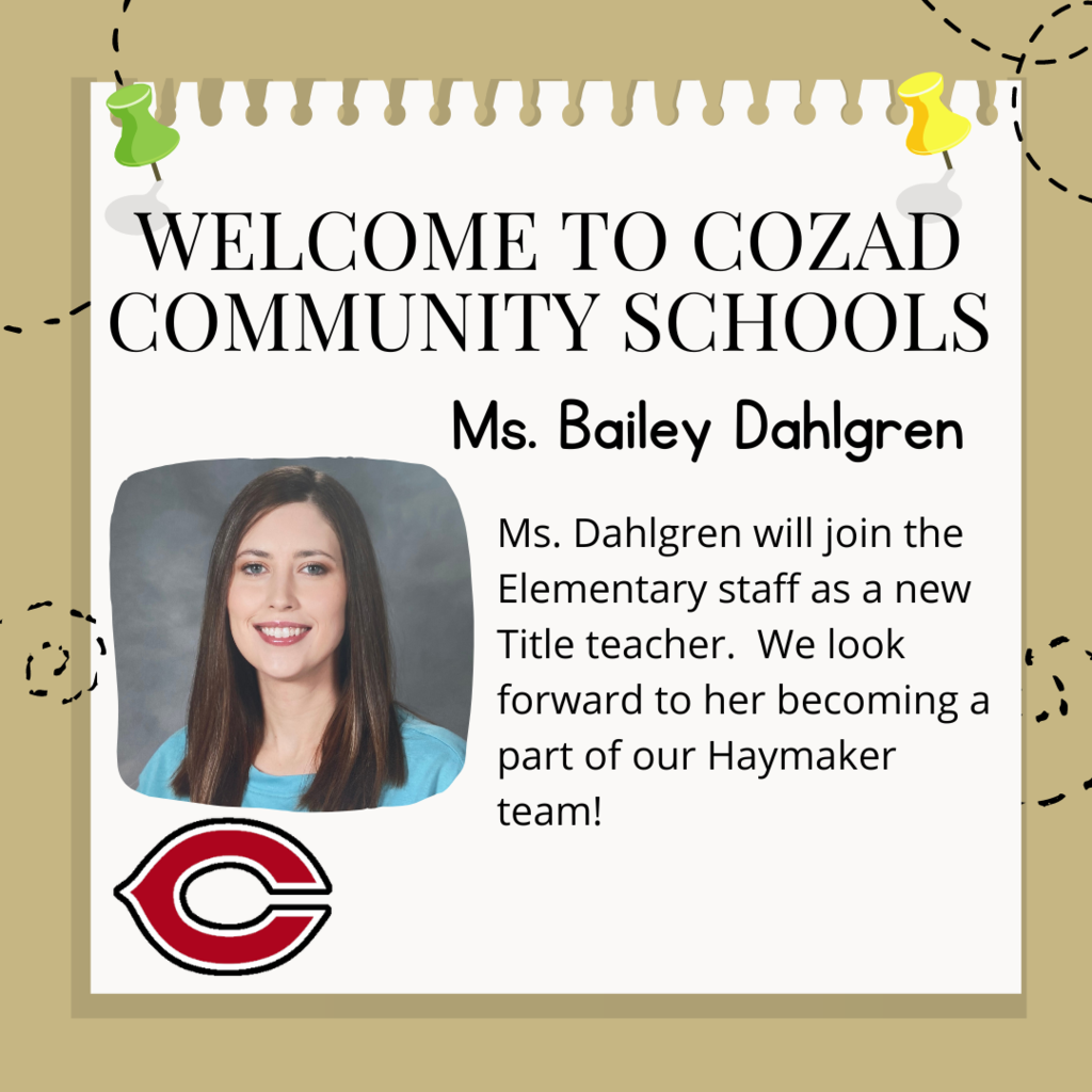 Bailey Dahlgren new teacher