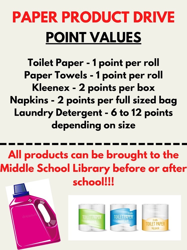 CMS Paper Product Drive  