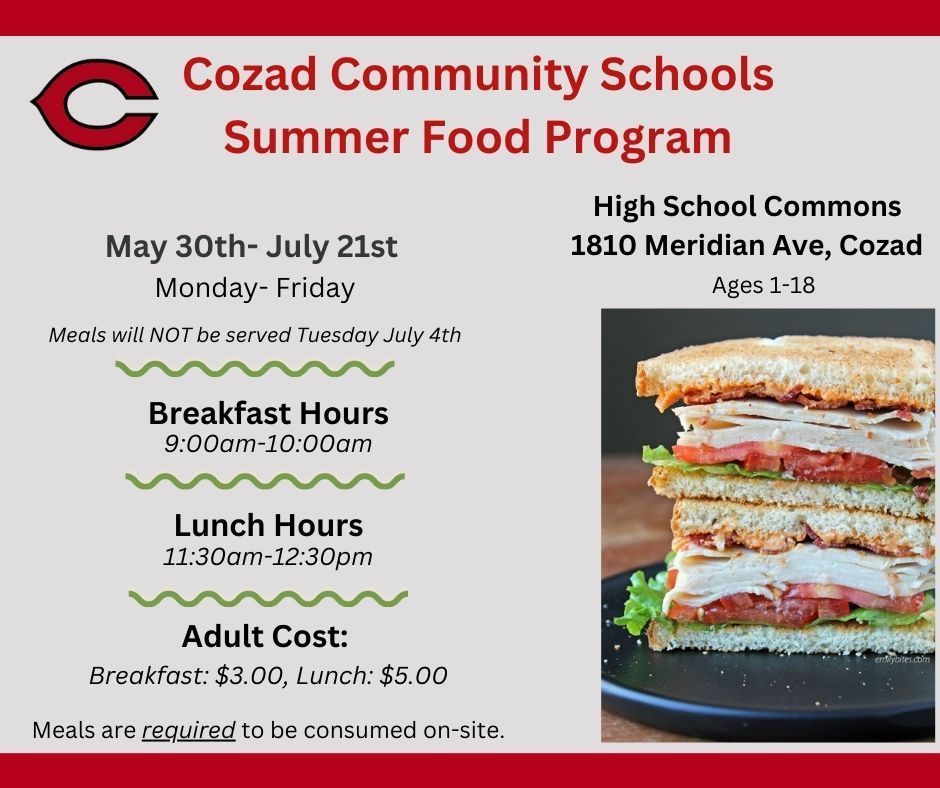 School Lunch Program Summer 2023